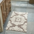 thumbnail image 5 of Better Trends 4 Piece Bathroom Rug Set 100% Cotton Extra Soft Tufted Bath Rug Water Absorbent Non-Slip Bath Mat Machine Washable (Beige) Medallion Collection, 5 of 9