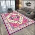thumbnail image 3 of 1PC Floral Patterned Area Rug Partial Carpet, Lightweight Washable Easy-to-Manage Carpet Mat Festival Gift, Suitable for Living Room, Bedroom, Dining Room, Bathroom, Entryway, Room Accessones, 3 of 10