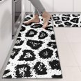 thumbnail image 2 of Kitchen Rugs Sets Of 2,Black Leopard Pattern Anti Fatigue Kitchen Mat Rugs Non Slip Washable,Decorative Kitchen Floor Mats for Kitchen,Sink,Laundry,17"X47", 2 of 5