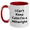 White/Red, variant on Funny Millwright Gifts: I Can't Keep Calm Millwright Two Tone Coffee Mug, Perfect Graduation Unique Gifts from Friends for Men, Unique Millwright Mugs for Coworkers