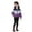 Purple, variant on Boys Girls Zip Up Colour Block Coats Lightweight Padded Down Jacket Warm Packable Hooded Winter Outerwear Puffer Hooded Jackets with Pockets