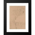 thumbnail image 2 of Józef Simmler 18x24 Black Modern Framed Museum Art Print Titled - Two Sketches of Barbara Lying in Bed for the Painting ‘Death of Barbara Radziwiłł’ (1860), 2 of 5