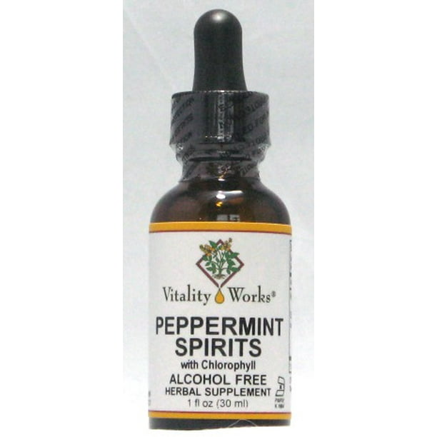 Peppermint Spirits Alcohol Free Vitality Works 1 oz Liquid Walmart