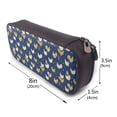 thumbnail image 3 of Lsque Funny Chicken Printed Big Capacity PU Leather Pencil Case Large Pencil Pouch Stationery Pen Bag Pencil Holder for Teen, 3 of 6