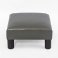 thumbnail image 5 of Joveco Small Ottoman Footstool/Footrest Gray Faux Leather, 5 of 6