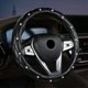 thumbnail image 2 of AN6 To NPT18 Cubierta del volante vehículo sedán coche diamante elástico interior cuero universal, 2 of 5