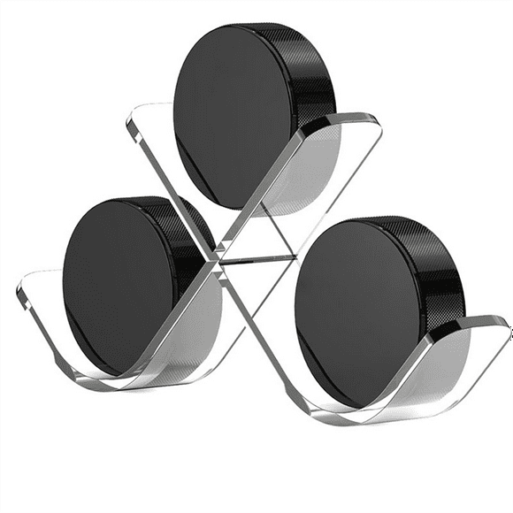 Clear Hockey Puck Display Case Acrylic for 3 Pucks