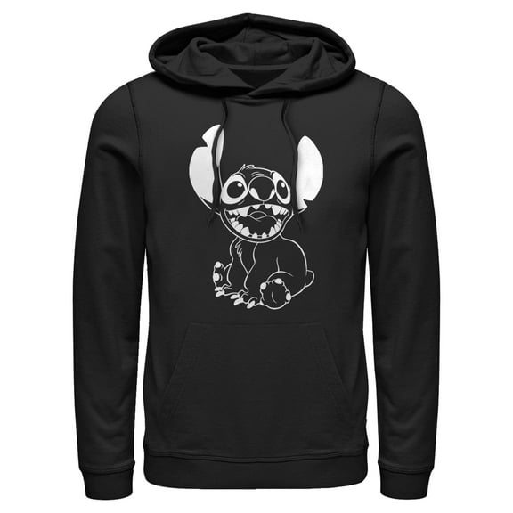 Men's Disney Lilo & Stitch Happy Stitch Hoodie Color: Black Size: XL