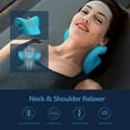 thumbnail image 4 of baomifa-Neck Stretcher for Neck Pain Relief, Neck and Shoulder Relaxer Cervical Neck Traction Device Pillow for TMJ Pain Relief and Muscle Relax, Cervical Spine Alignment Chiropractic Pillow (Blue), 4 of 4