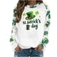 thumbnail image 3 of TaTaai Women's St. Patrick's Day Printed Long-Sleeve Top, Round Neck Loose Capless Sweatshirt, Lightweight Soft Fabric for Winter Spring Daily Dating Party Occasions Gift, 3 of 5