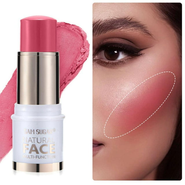 Highlight Contour Blush Multifunctional Makeup Stick Color Easy 6 Colors Long-lasting Face