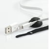 Blackweb Tangle-Free USB Sync & Charge Cable with Lightning Connector 6', White