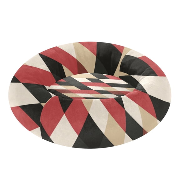 Pet Bed Pet Mat Cozy Removable & Washable Comfort For Cats And Dogs Harlequin Squares Pattern