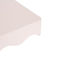 thumbnail image 6 of Kate and Laurel Maida Modern Decorative Wavy Wall Floating Shelves, Set of 2, 24 x 8, Pink, Functional Scalloped Kitchen and Bathroom Shelves for Above Toilet or Cute Dorm Room Bookshelves, 6 of 9
