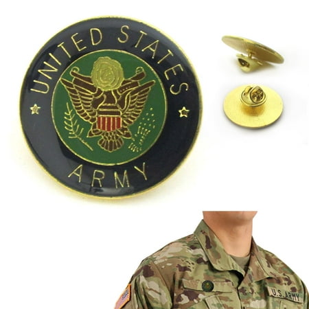 US Army Logo Metal Pin Military Eagle Lapel Tie tack Hat Jacket Veteran (Best Us Military Uniforms)