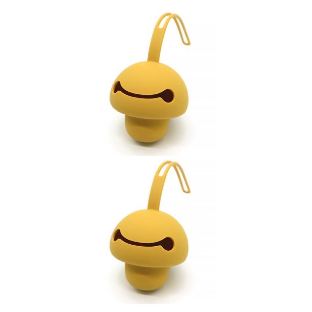 Soporte de almacenamiento para chupete, bolsa impermeable portátil antiadherente, organizador de artículos para niños pequeños, favores de fiesta, color amarillo, 1, 2, 3, 5