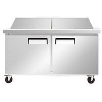 60.5 in. 2 Door Refrigerated Sandwich Prep Table 16.6 Cu.Ft. Mega Top Refrigerator, NSF Pre Table Refrigerator