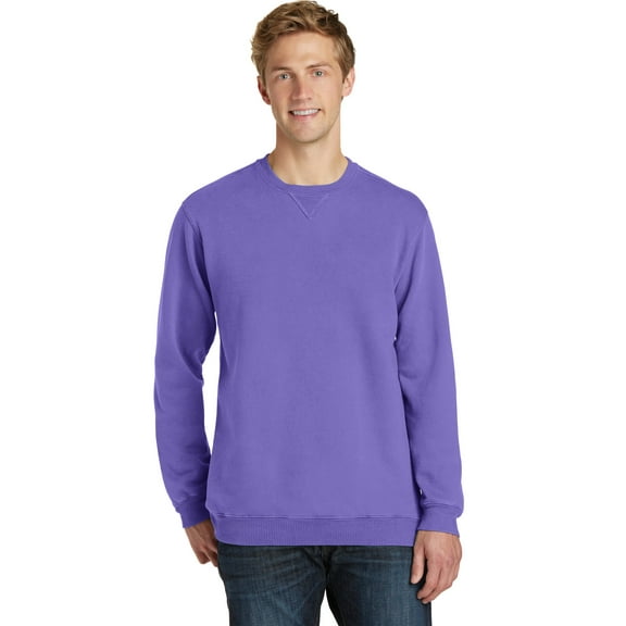 Port & Company Pigment Dyed Crewneck Sweatshirt-M (Coal)