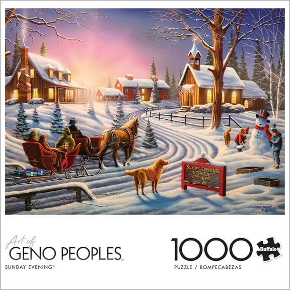 Buffalo Games 1000-Piece Geno Peoples Sunday Evening Jigsaw Puzzle