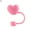 ピンク, variant on Dustproof Cute Heart-Shaped Straw Head Reusable Dustproof Straw Valentine's Tool Gifts Day J7D5 9-10mm Party Straw Sealing P8E6