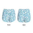 thumbnail image 5 of Lsque Blue Snake Printed Women's Running Shorts with Liner Pockets,Elastic Quick Dry Workout Athletic Gym Yoga Shorts,Womens High Waist Shorts-Small, 5 of 9