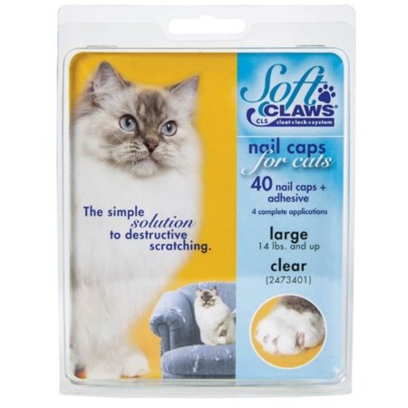 UPC: 0683359734019 | Soft Claws Nail Caps for Cats Clear – Large