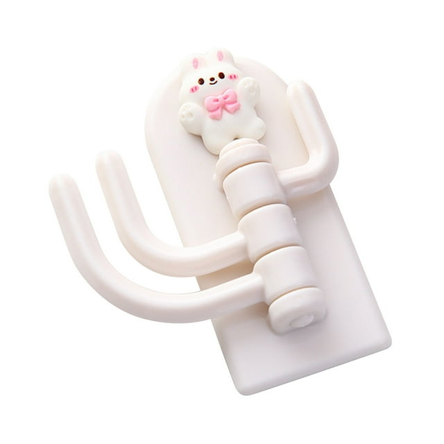 Cute Adhesive Hook, 180 Degrees Rotation Self Adhesive Hook for Home Use Chicken,,Bowknot ,Bear,Dog