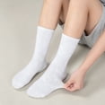 thumbnail image 5 of DOVACKA Kids 6-Pack Athletic Crew Socks, Thick Cotton with Elastic Arch Support & Ribbed Cuffs, Boys Girls 5-14 Years, 5 of 6