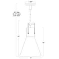 thumbnail image 2 of 4661-AN-MO-Norwell Lighting-Izel - 1 Light Pendant-20 Inches Tall and 12 Inches Wide-Antique Brass Finish, 2 of 7