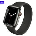 thumbnail image 1 of ALMNVO Solo Loop Strap for Apple Watch Band 44mm 40mm 38mm 42mm Elastic Belt Silicone Bracelet Replacement Wristband Iwatch Series 6 5 4 3 SE 7 45mm 41mm, 1 of 6