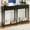 Black, variant on Harper & Bright Designs Vintage Console Table with Storage, Narrow Entryway Table with Drawer and Open Shelf, Gray Wash