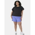 thumbnail image 2 of Athletic Works Women's and Women's Plus Running Shorts, Sizes XS-4X, 2 of 5