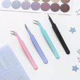 thumbnail image 2 of 2pcs Diy Tweezer Multi-purpose Clamp Tightly Lightweight Metal Nail Art Sticker Straight Curved Tweezer For Picking Qinhai, 2 of 5