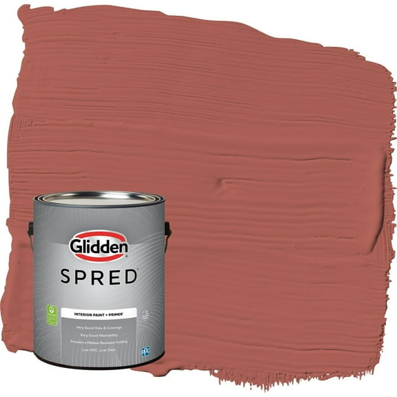 Glidden Spred Pizza Pie / Red Eggshell Interior Paint with Primer, 1 Gallon