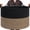 Black & Mix Camel-21.7"D x 13.8"H, variant on Cotton Woven Rope Storage Basket White & Brown, 21.7"D x 13.8"H for Blanket, Laundry and Toy Organization