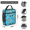 thumbnail image 2 of Police and Traffic Light Blue Pattern Insulated Lunch Bag for Men Women,Waterproof Lunch Box for Work,Picnic or Travel,Thermal Insulation,10.63x9.06x3.54 Inches, 2 of 4