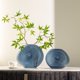 thumbnail image 3 of Jarrón de cristal ovalado azul creativo, jarrón hidropónico, arreglo de flores roscadas, decoración de mesa, decoración for sala de estar, decoración nórdica for el hogar, 3 of 3