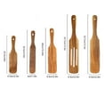 thumbnail image 3 of Hearth & Gear 4 Piece Set Of Natural Wooden Kitchen Utensils 5 Piece Set Used For Cooking Stirring Mixing Serving Kitchen Tools Such As The Cookware Bakeware Organizer Adjustable Baking Sheet with, 3 of 7