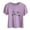 Purple, variant on Cute Tops for Girls Bowknot Print Puff Short Sleeve T-shirts Crew Neck 1-9 Years Toddler Kid Summer Clothes (1T, White)