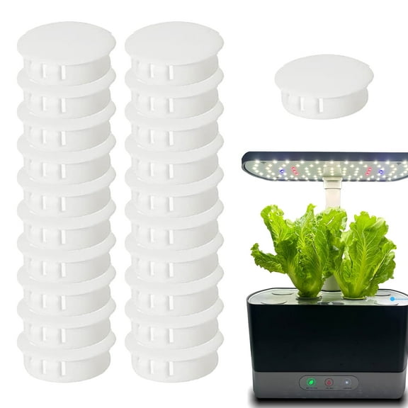 20 Pack Qzbhct Plant Spacer Cover kit for AeroGarden Plant Deck Openings, Platform Cover Lid Accessories, Compatible with Harvest, Bounty, Farm, Extra, Ultra All Models Grow Deck Openings, White