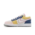 thumbnail image 3 of A i r-Jor-dan 1 Low SE Grade School Multi-Color Canvas DV1323-100 Available Now, 3 of 6