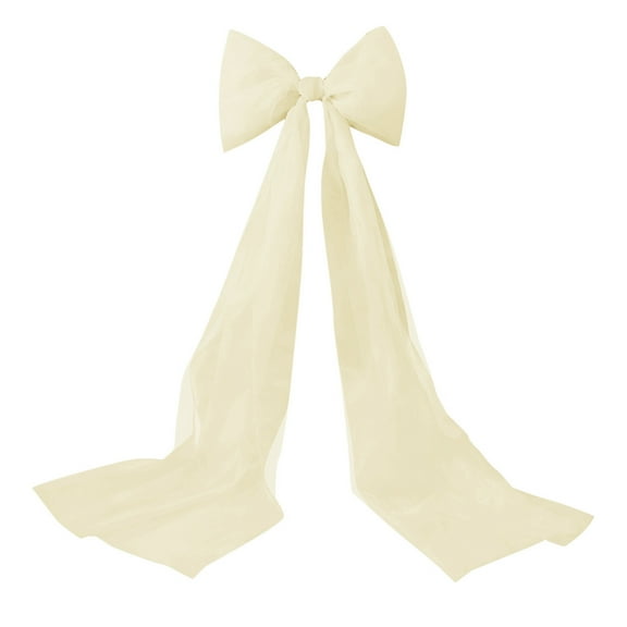 Wedding Bows with Long Tails Wedding Aisle Decorations Bows Satin Ribbon Background Decor for Bridal Shower Reception Ceremony 6.5 ft