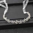 thumbnail image 4 of Diademas de color plateado para mujer, tiaras de diamantes de imitación de cristal hechas a mano para novia, accesorios para el cabello de boda, diadema de reina, regalo, 4 of 4