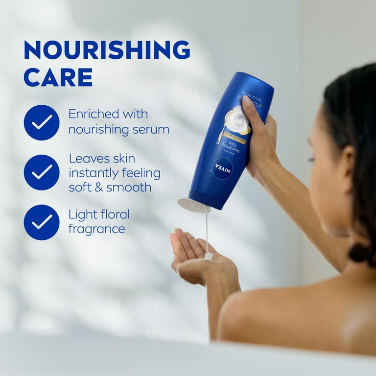 NIVEA Nourishing Care Body Wash for Women, Provitamin B5 & Vitamin