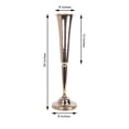thumbnail image 3 of Efavormart 2 Pack 29" Sleek Metallic Gold Reversible Votive Candle Holder Floral Vase Feather Ball Centerpiece Stand For Events, 3 of 11