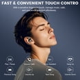thumbnail image 3 of Audífonos de Oído Abierto, Audífonos Inalámbricos No Intraaurales con Gancho Cómodo para la Oreja con Bluetooth 6.0 y Llamadas Claras ENC, 48 H de Reproducción, Audífonos Bluetooth para Deporte, Viaj, 3 of 8
