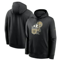 Men's Nike Black New Orleans Saints Rewind Club Pullover Hoodie
