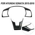 thumbnail image 5 of Enhance the Look of Your For Hyundai Sonata 2015 2019 with Scratch Proof Carbon Fiber Steering Wheel Button Cover Trim Set of 2, 5 of 12