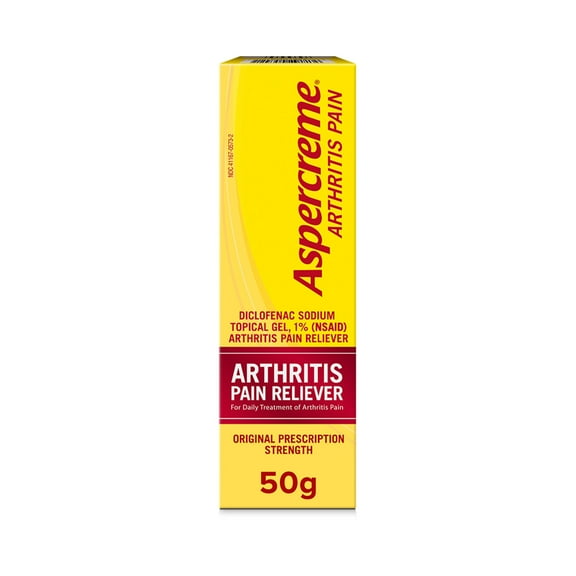 Aspercreme Prescription Strength Arthritis Pain Reliever, Topical Diclofenac Sodium Gel for Pain Relief, 1.76 oz