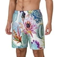 thumbnail image 2 of Balery Cactus Mens Swim Trunks Swim Shorts for Men Quick Dry Inseam Beach Shorts with Compression Liner Pocket-XX-Large, 2 of 9